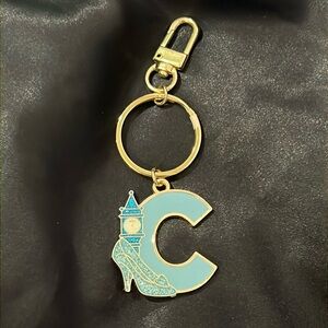 Letter C Keychain Disney Cinderella theme